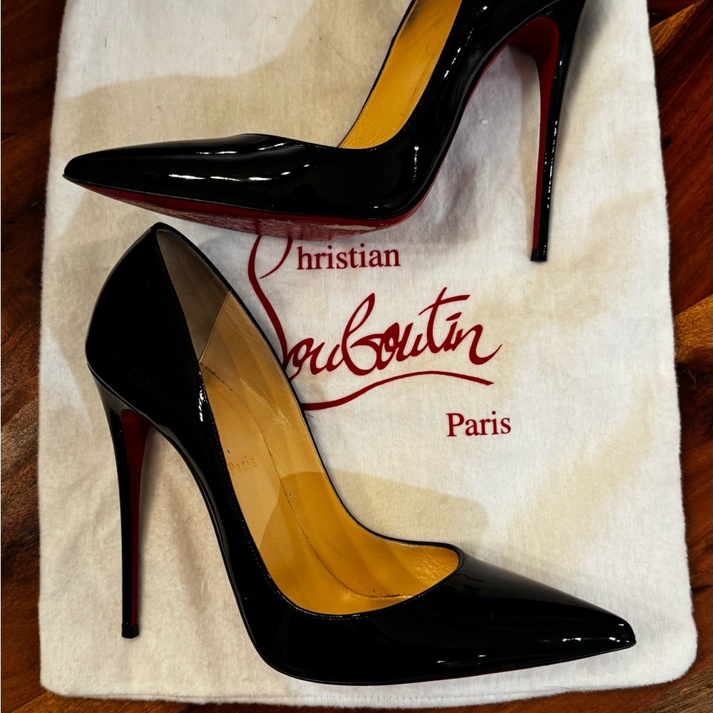 Christian Louboutin Glossy Black Heels